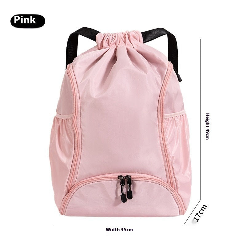 Large Capacity Sports Backpack Multifunctional Training Fitness Drawstring Bag