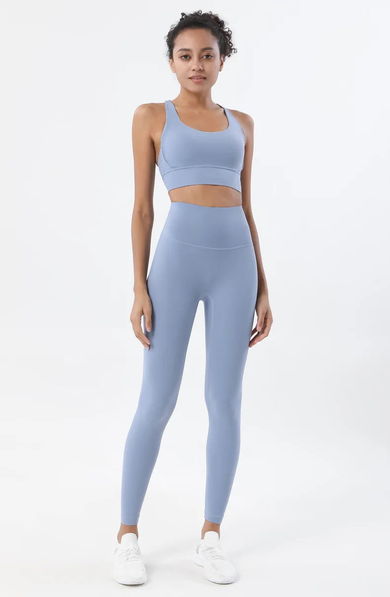Women’s 2-Piece Yoga & Fitness Set – Sports Bra & Leggings