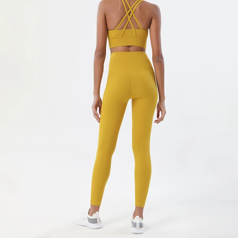 Women’s 2-Piece Yoga & Fitness Set – Sports Bra & Leggings