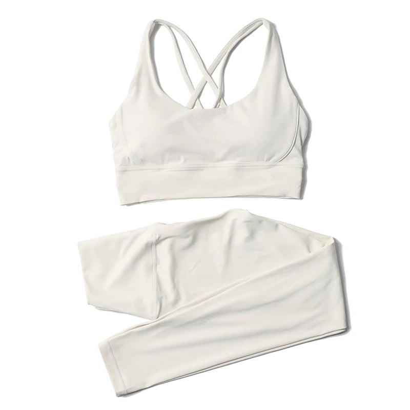 Women’s 2-Piece Yoga & Fitness Set – Sports Bra & Leggings