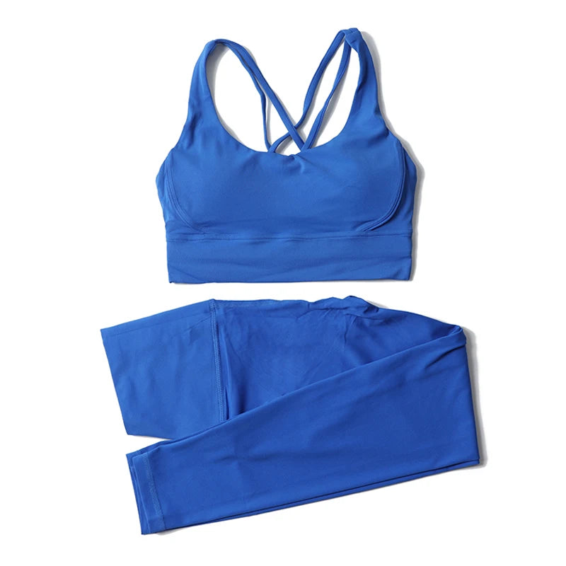 Women’s 2-Piece Yoga & Fitness Set – Sports Bra & Leggings