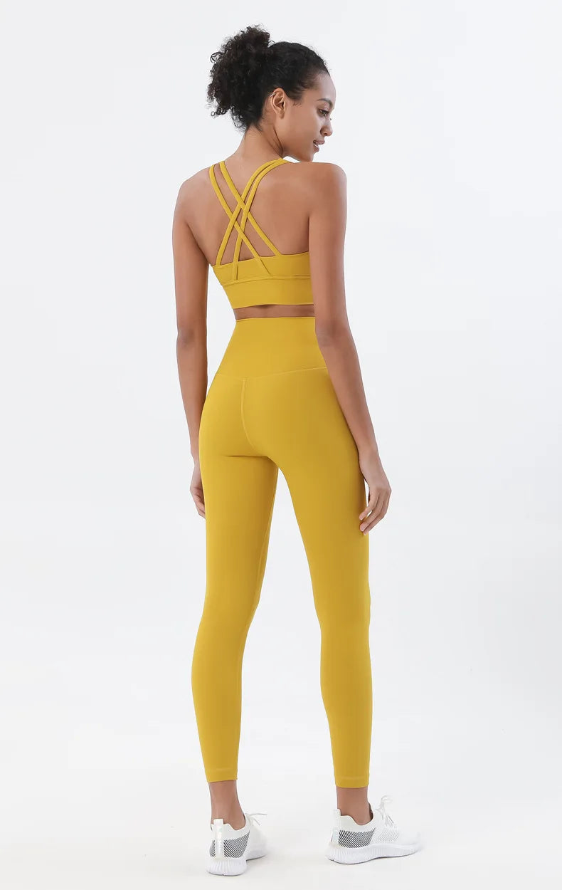 Women’s 2-Piece Yoga & Fitness Set – Sports Bra & Leggings