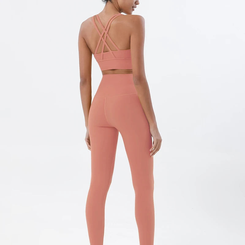 Women’s 2-Piece Yoga & Fitness Set – Sports Bra & Leggings