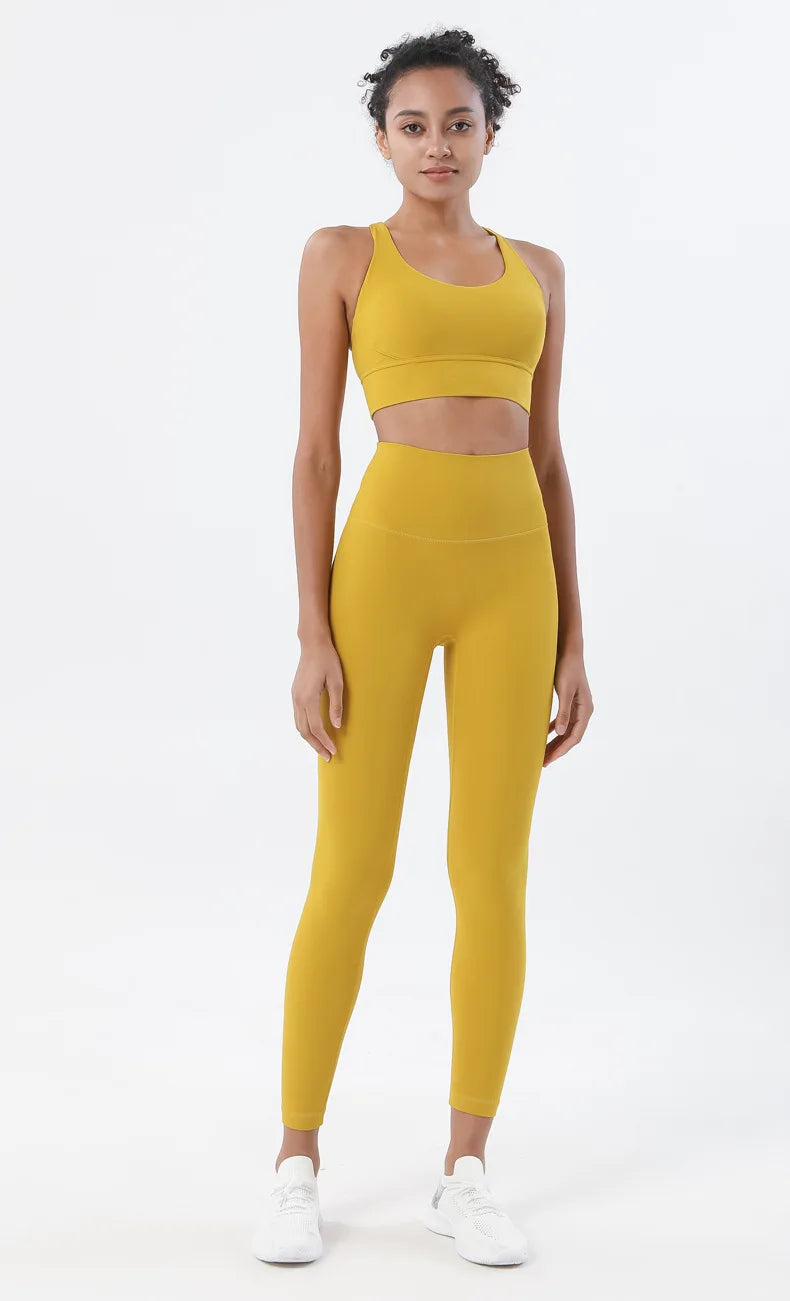 Women’s 2-Piece Yoga & Fitness Set – Sports Bra & Leggings