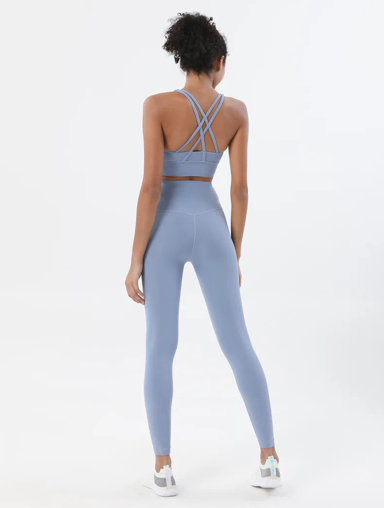 Women’s 2-Piece Yoga & Fitness Set – Sports Bra & Leggings
