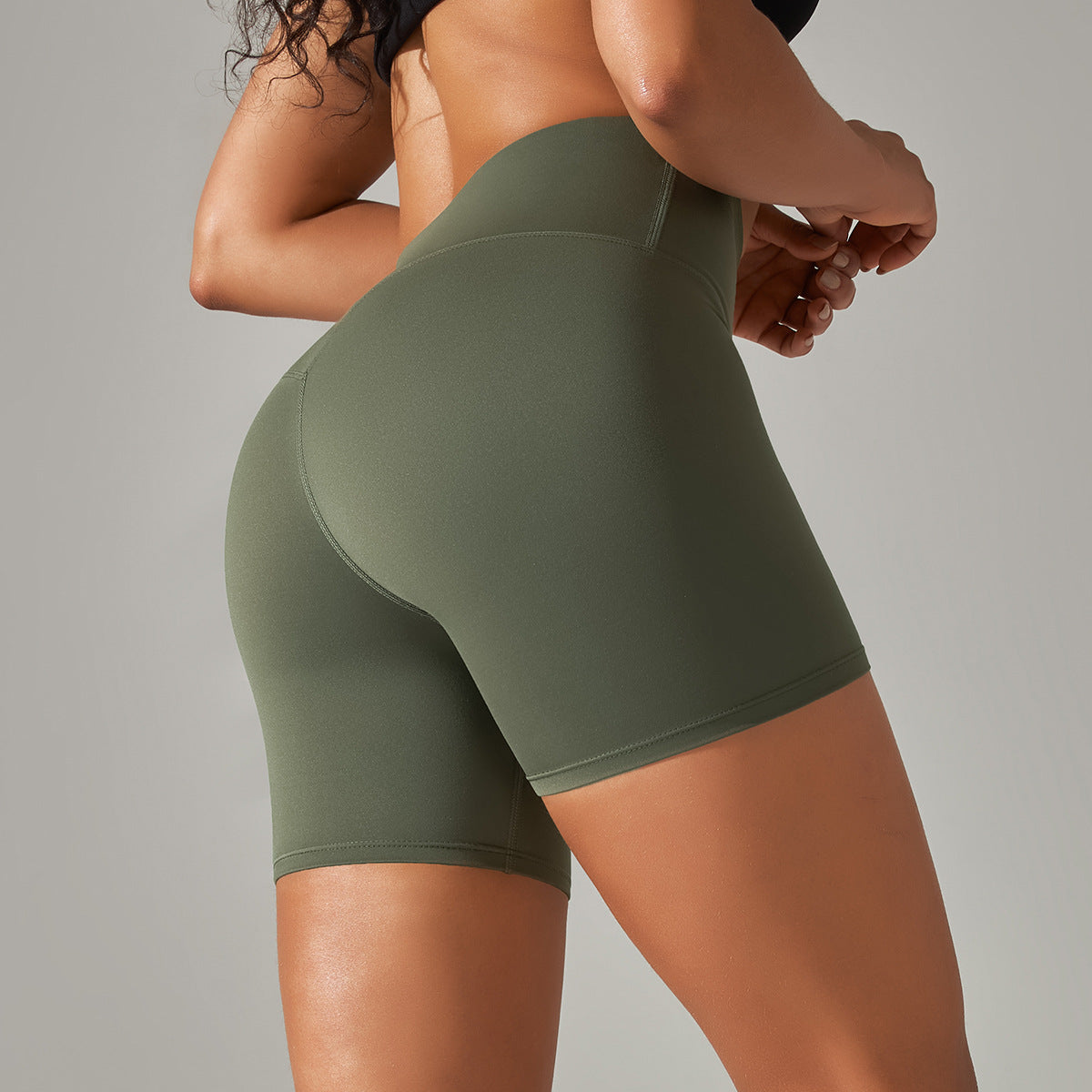 Women’s High-Waist Yoga & Fitness Shorts – Breathable Summer Workout Gym Shorts