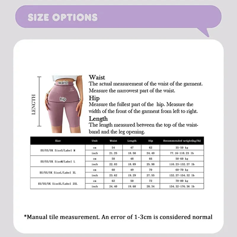 Women’s High-Waist Fitness Shorts – Push-Up Gym & Yoga Leggings