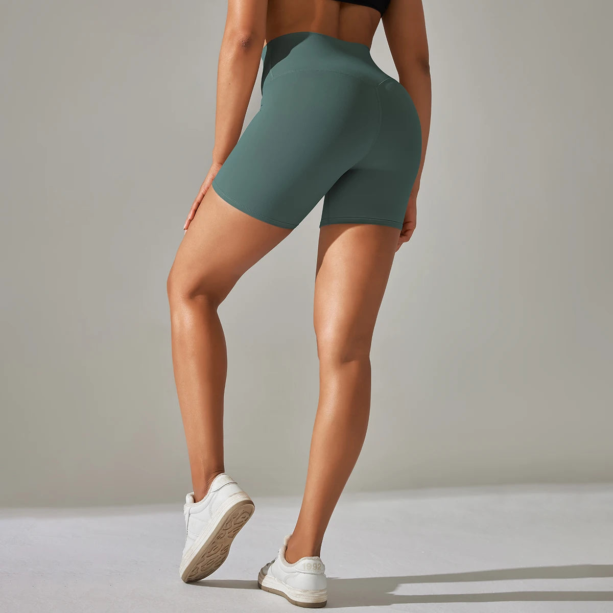 Women’s High-Waist Yoga & Fitness Shorts – Breathable Summer Workout Gym Shorts