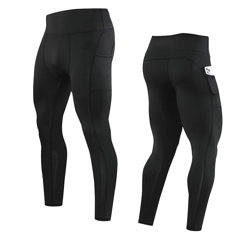 Men’s Compression Sport Pants – Tight Fitness Running & Gym Leggings