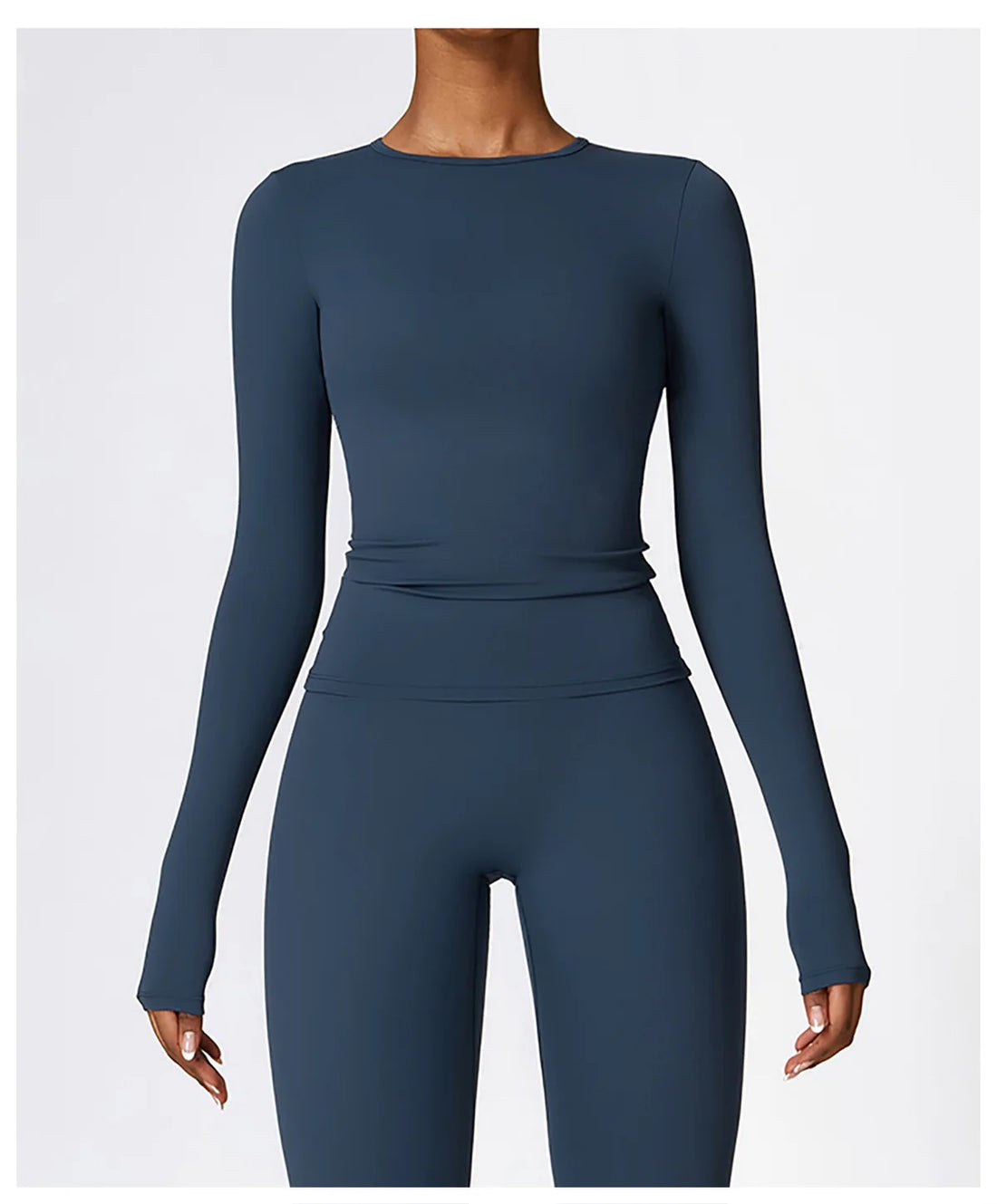 Women’s Long Sleeve Yoga & Fitness Top – Winter Sports Shirt