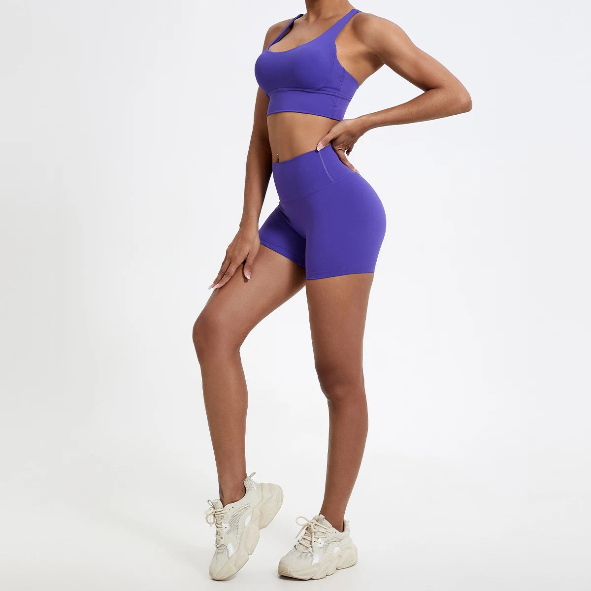 High-Waist Gym Shorts – Butt-Lifting Running & Yoga Shorts