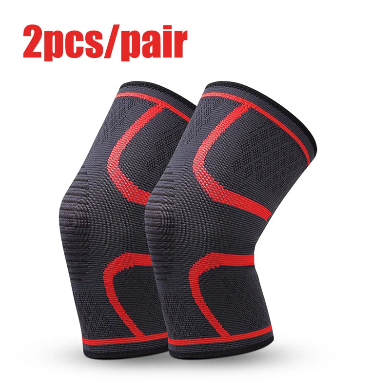 Elastic Compression Knee Support – Sports Knee Brace for Running & Training (1/2PCS)