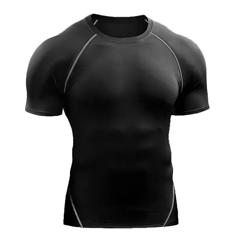Men’s Compression T-Shirt – Quick Dry Athletic Gym & Running Tee