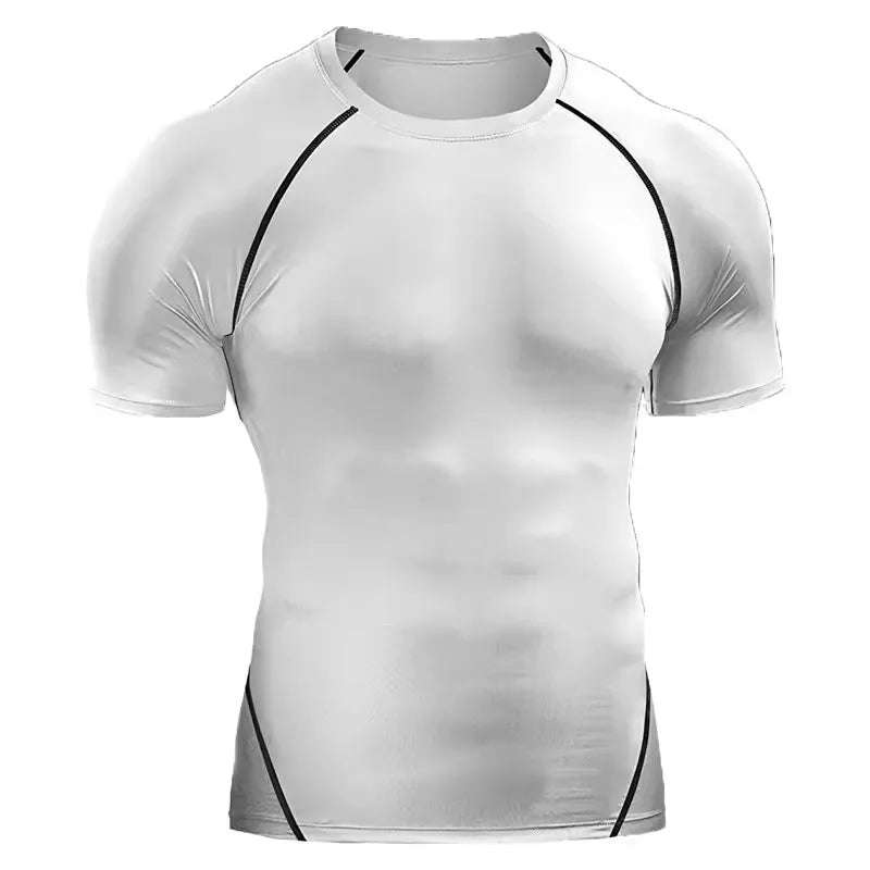 Men’s Compression T-Shirt – Quick Dry Athletic Gym & Running Tee