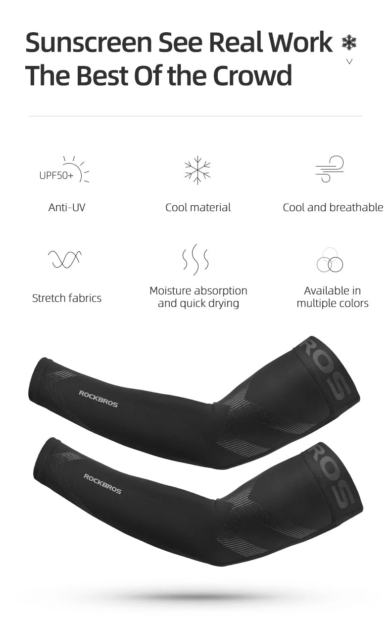UV Protection Arm Sleeves – Breathable Quick-Dry Cooling Sports Sleeves