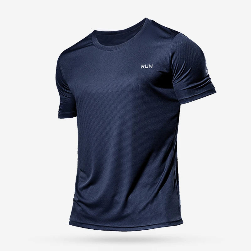 Men’s Summer Sport Gym T-Shirt – Quick Dry Running & Bodybuilding Fitness Top