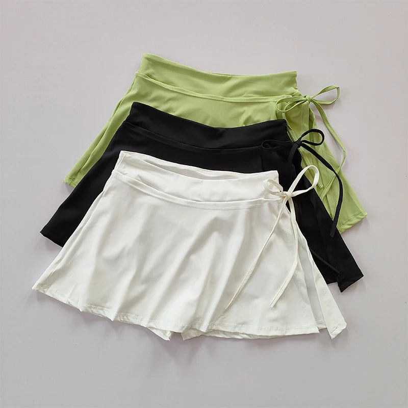 Women’s Sports Yoga Skirt Pants – Quick-Dry Tennis & Pickelball Skirt with Pocket
