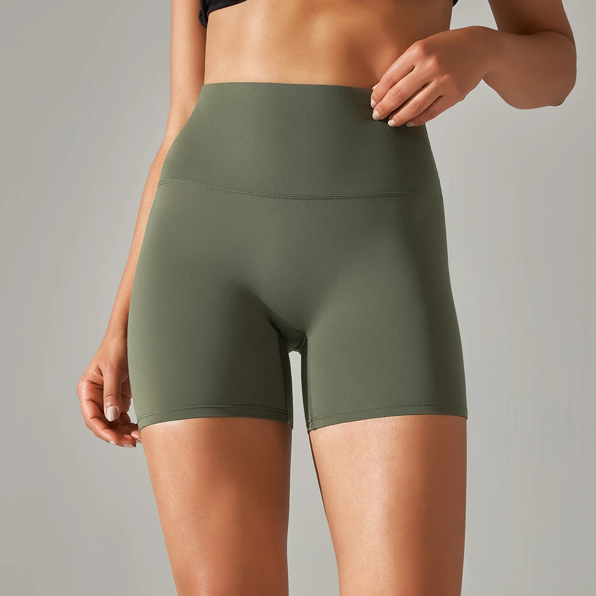 Women’s High-Waist Yoga & Fitness Shorts – Breathable Summer Workout Gym Shorts