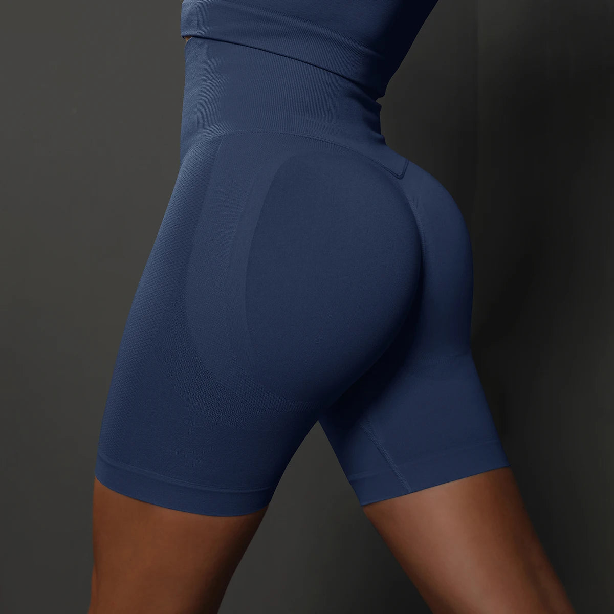 Women’s High-Waist Seamless Yoga & Sports Shorts – Push-Up Gym Workout Shorts