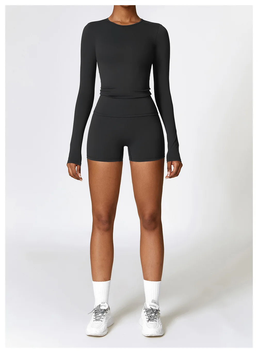 Women’s Long Sleeve Yoga & Fitness Top – Winter Sports Shirt