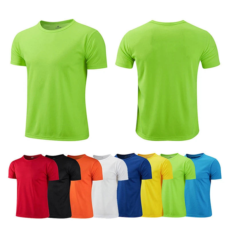 Unisex Quick-Dry Sports T-Shirt – Breathable Gym & Running Fitness Tee