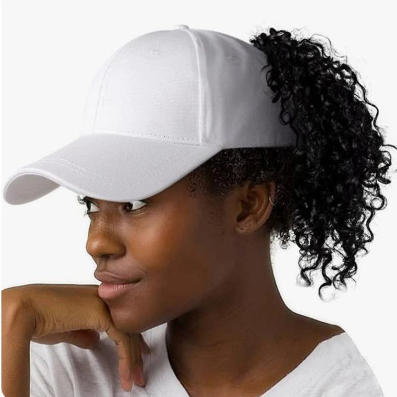 Women’s High Ponytail Baseball Cap – Messy Bun Adjustable Sports Hat