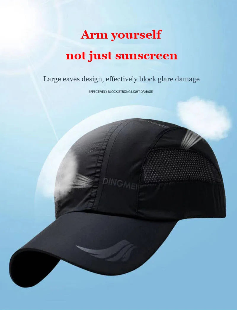 Unisex Summer Sports Baseball Cap – Quick-Dry Mesh Snapback Hat