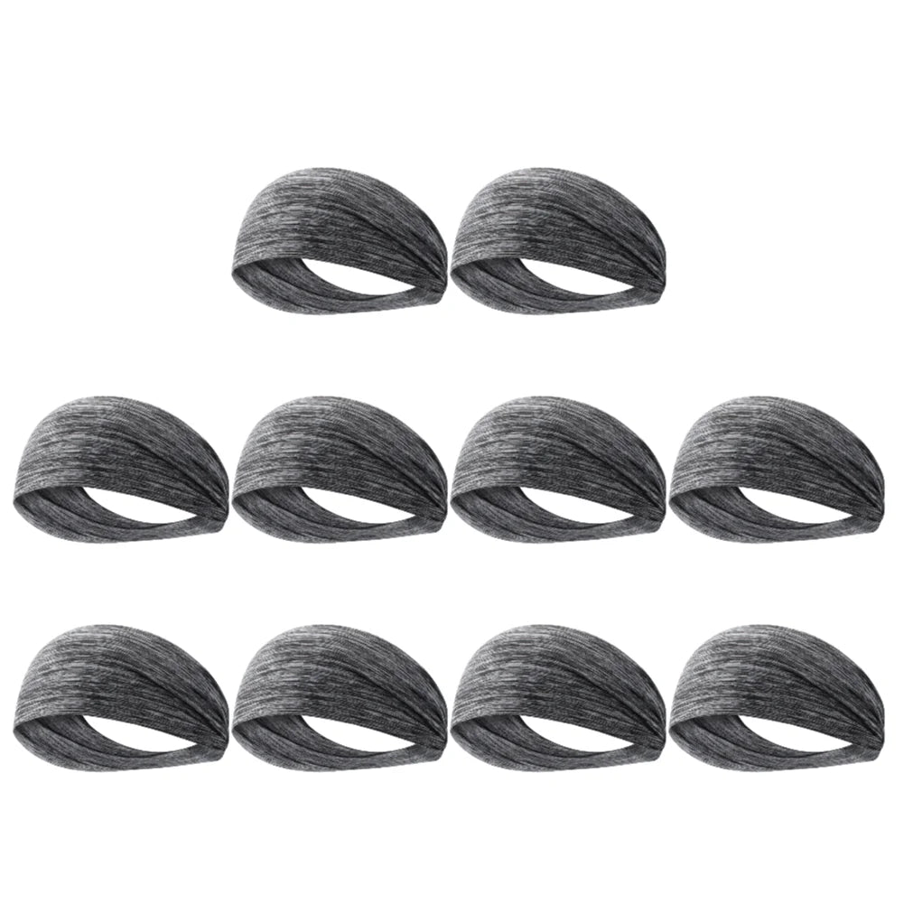 Quick-Dry Sports Headband – Elastic Sweat-Absorbing Fitness Hair Band (1PC)