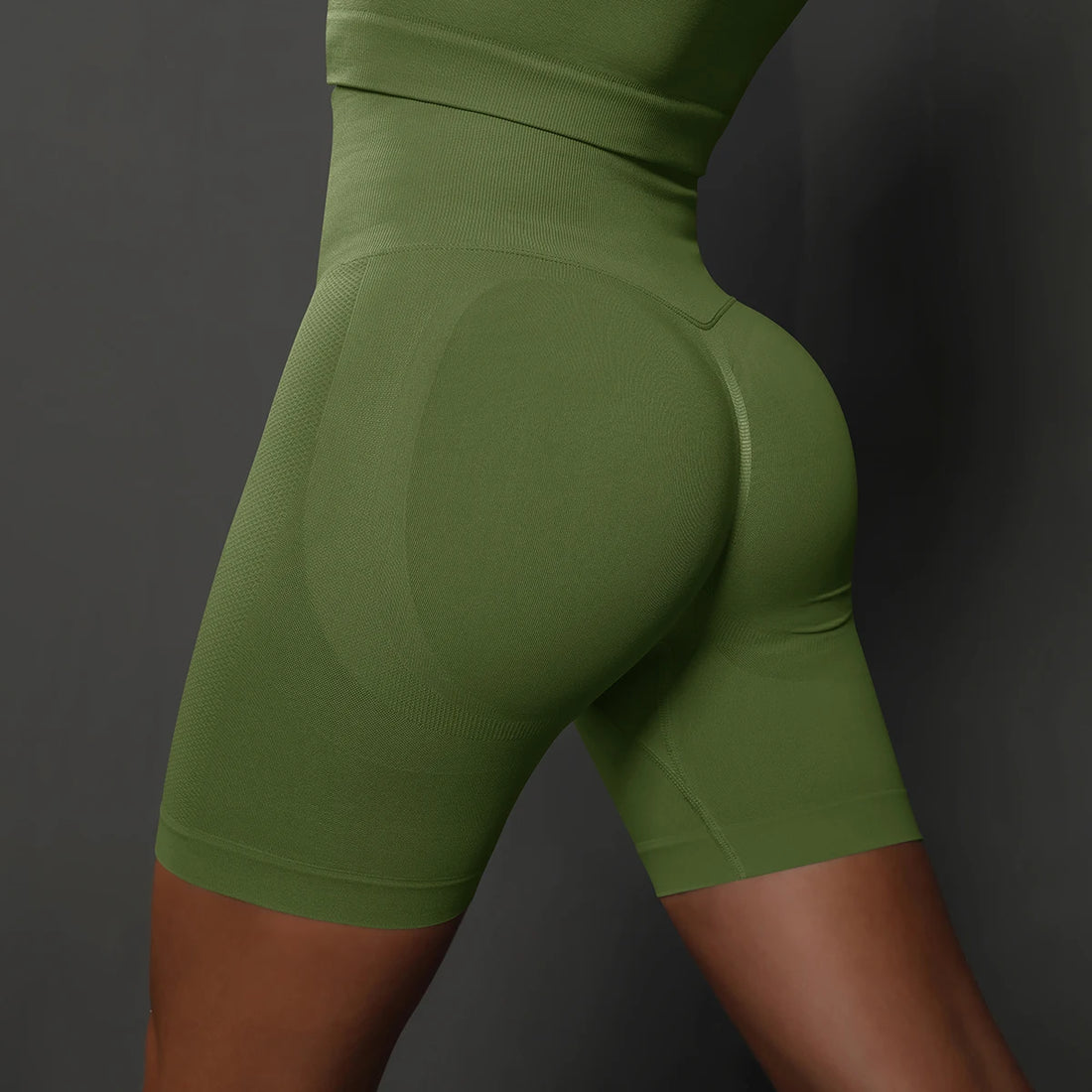 Women’s High-Waist Seamless Yoga & Sports Shorts – Push-Up Gym Workout Shorts