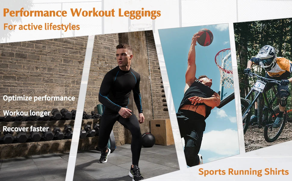 Men’s Long Sleeve Compression T-Shirt – Bodybuilding & Gym Rashguard