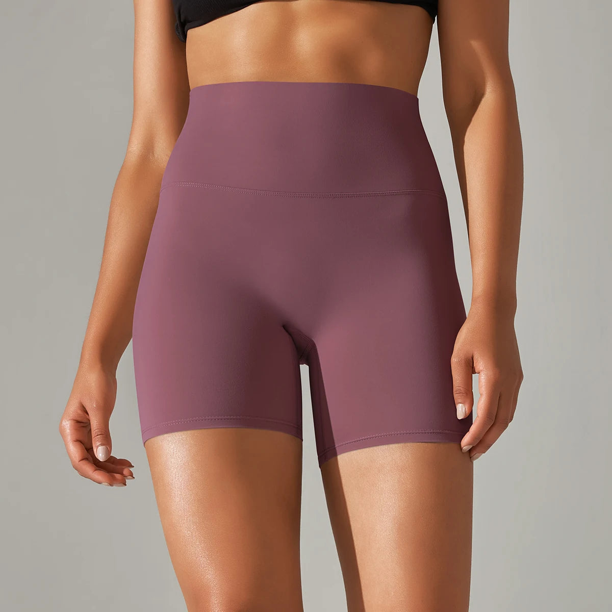 Women’s High-Waist Yoga & Fitness Shorts – Breathable Summer Workout Gym Shorts