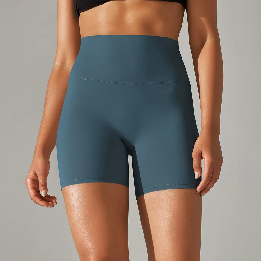 Women’s High-Waist Yoga & Fitness Shorts – Breathable Summer Workout Gym Shorts