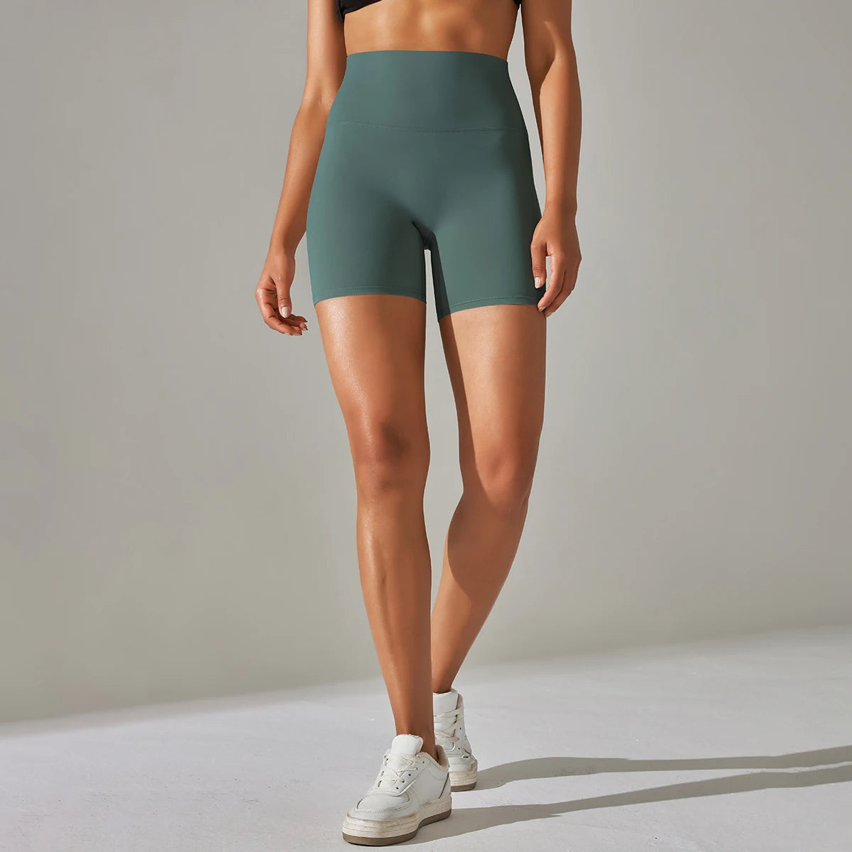 Women’s High-Waist Yoga & Fitness Shorts – Breathable Summer Workout Gym Shorts
