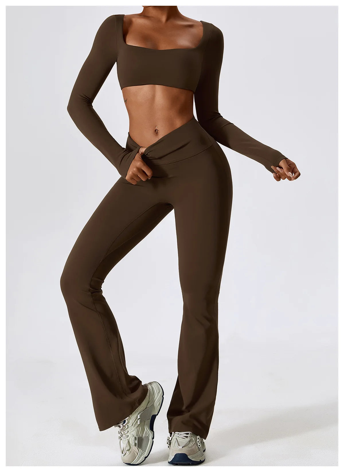 2PCS Seamless Women’s Yoga Set – Sports Bra & Leggings