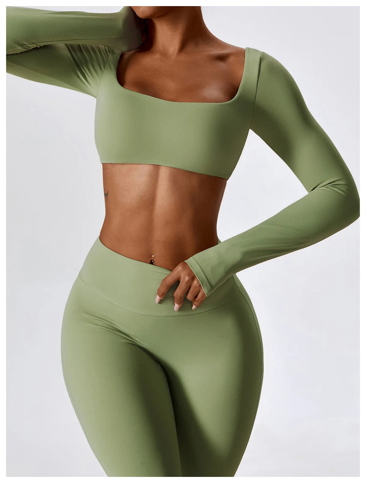 2PCS Seamless Women’s Yoga Set – Sports Bra & Leggings