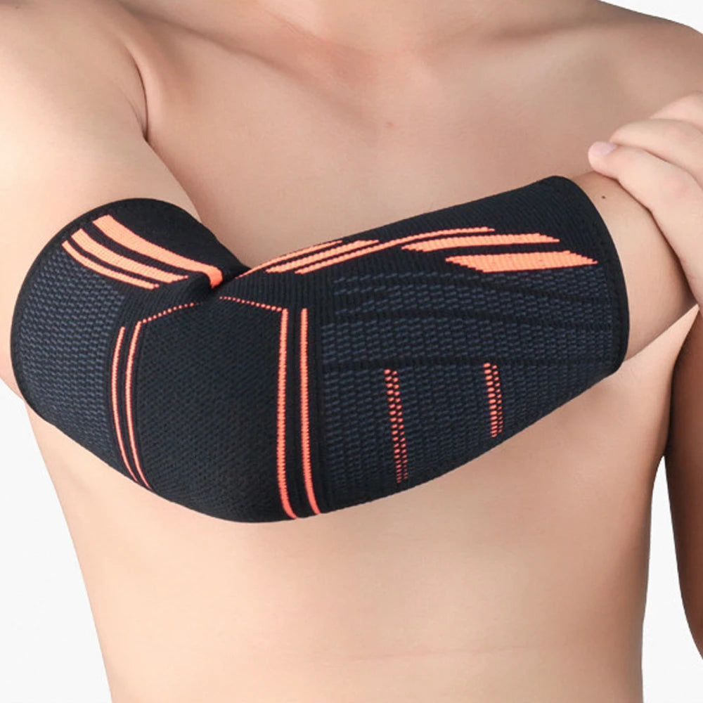 Elastic Sports Elbow Support – Sweat-Absorbing Gym Arm Sleeve & Protective Pad