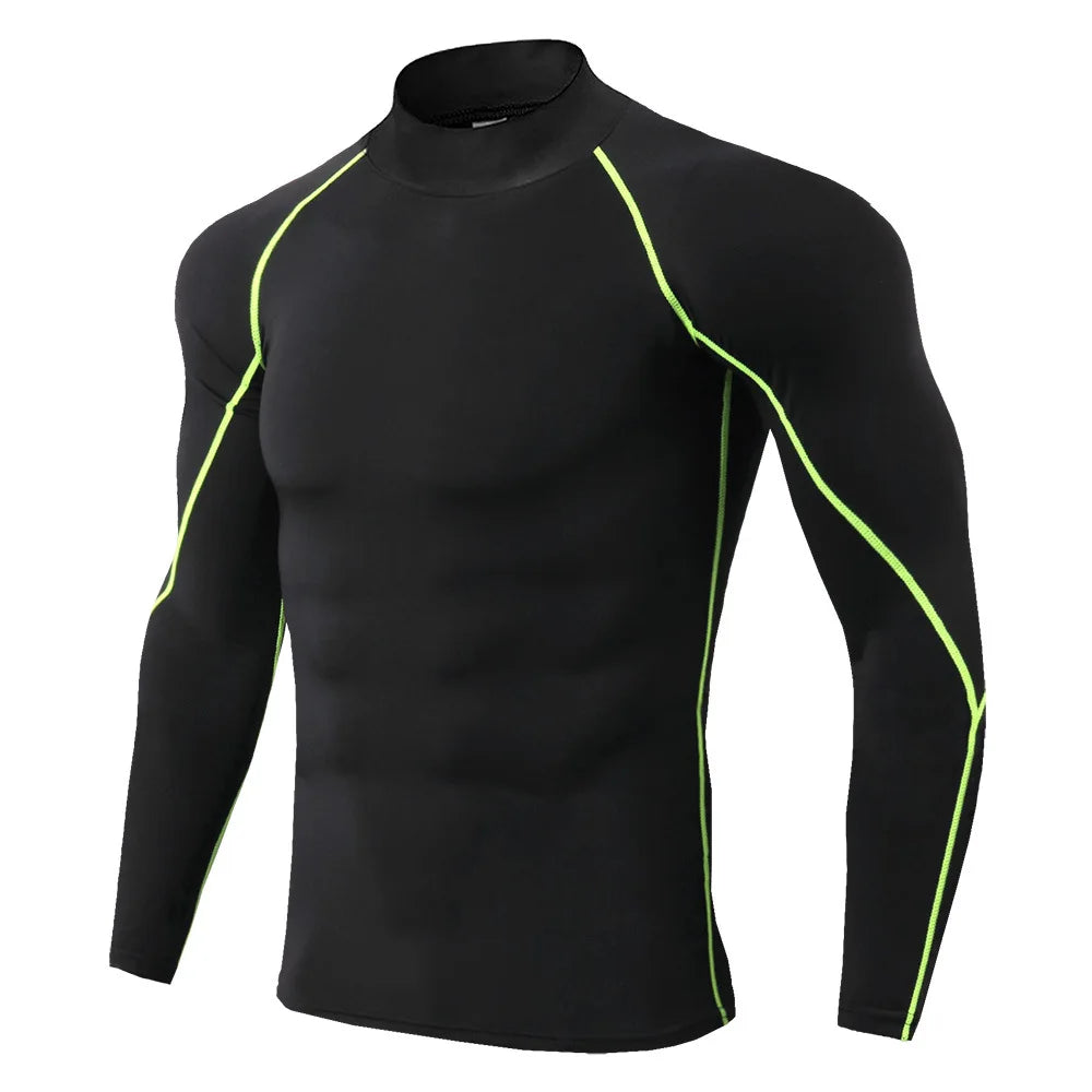 Men’s Long Sleeve Compression T-Shirt – Bodybuilding & Gym Rashguard
