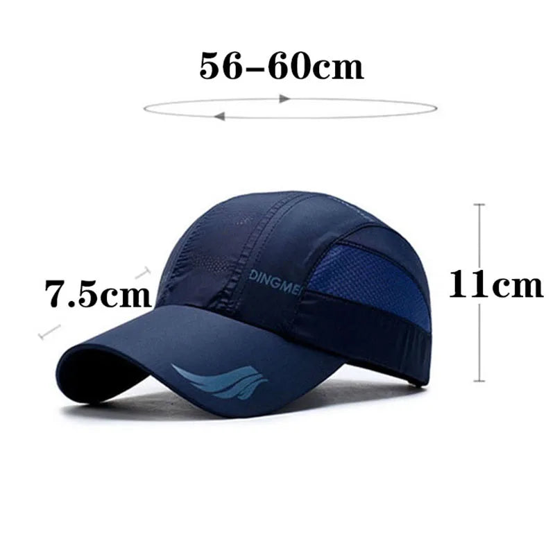 Unisex Summer Sports Baseball Cap – Quick-Dry Mesh Snapback Hat