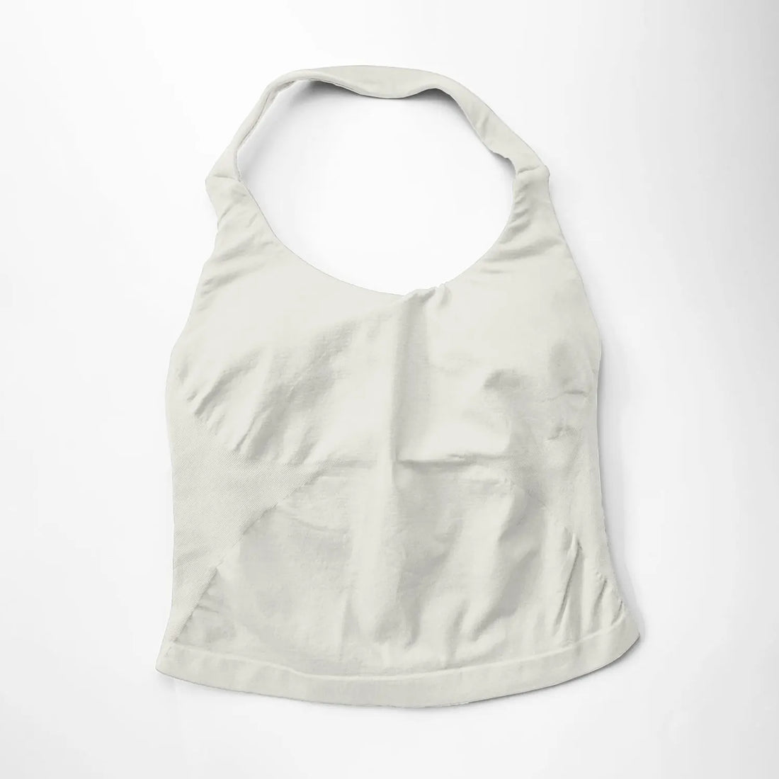 Women’s Gym Halter Top – Longline Strappy Padded Sports Tank