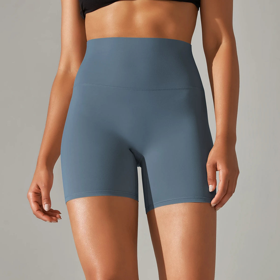 Women’s High-Waist Yoga & Fitness Shorts – Breathable Summer Workout Gym Shorts