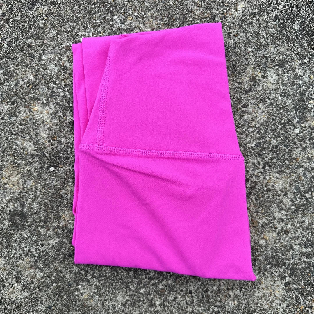 Women’s High-Waist Yoga Leggings – Solid Color Pocket Sports Cropped Pants