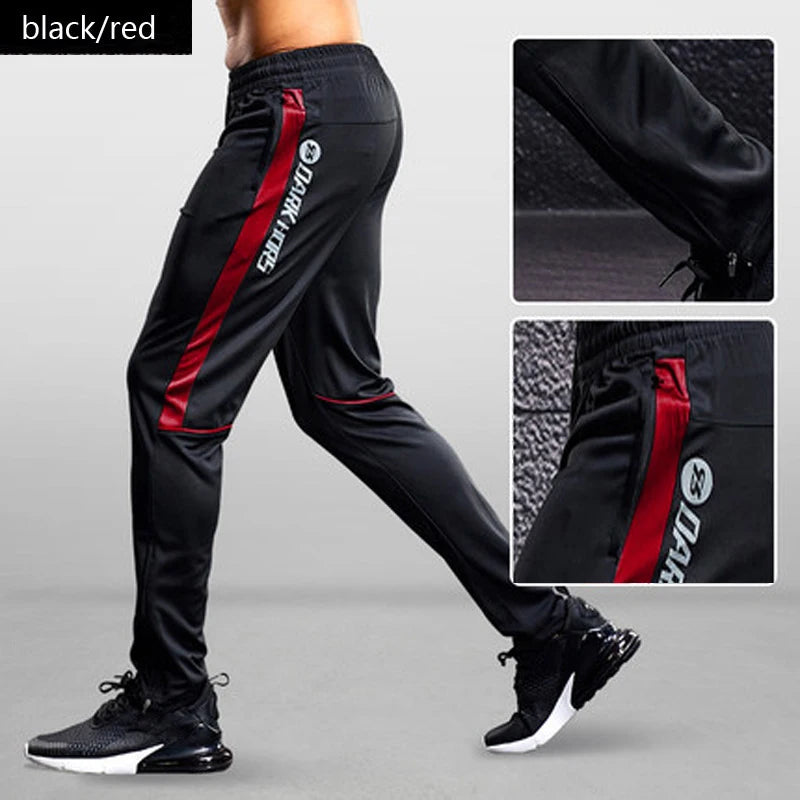 Men’s Sports Jogger Pants – Running & Soccer Training Sweatpants with Zipper Pockets