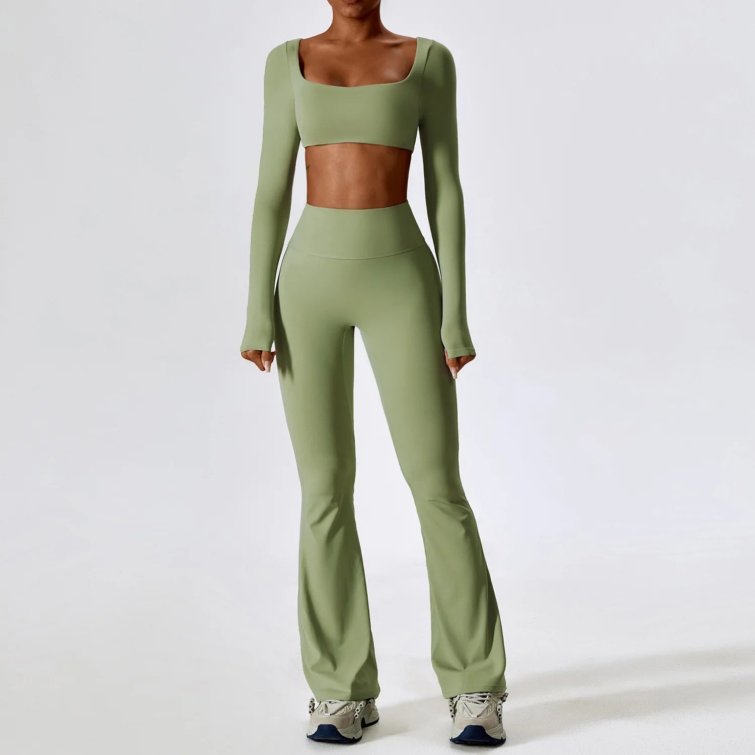 2PCS Seamless Women’s Yoga Set – Sports Bra & Leggings