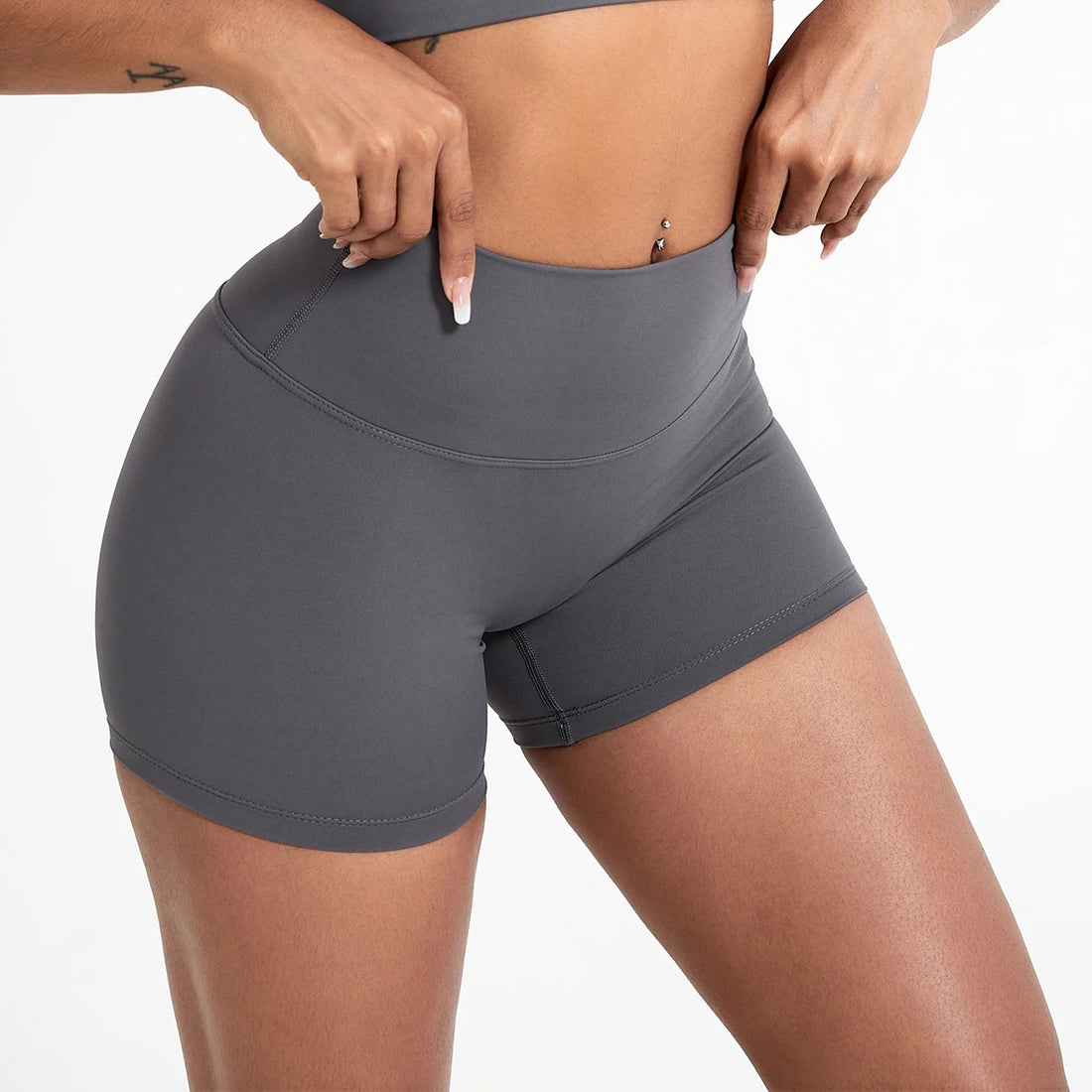 High-Waist Gym Shorts – Butt-Lifting Running & Yoga Shorts