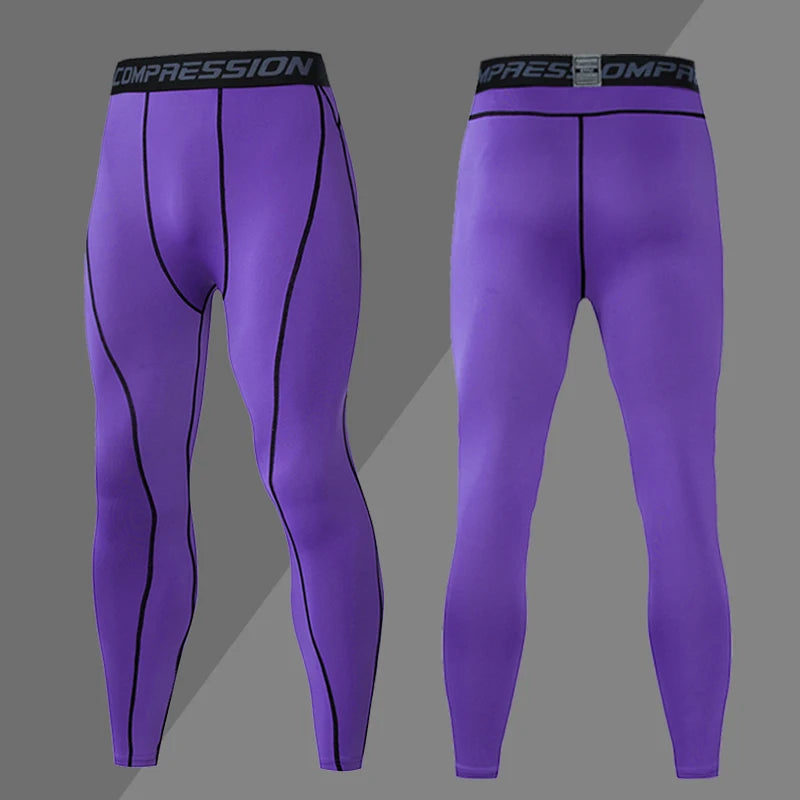 Men’s Compression Sport Pants – Tight Fitness Running & Gym Leggings