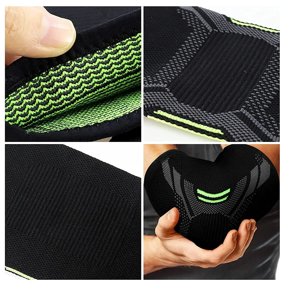 Elastic Sports Elbow Support – Sweat-Absorbing Gym Arm Sleeve & Protective Pad
