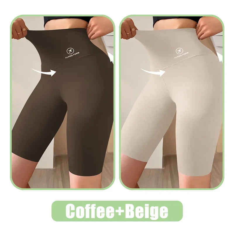 Women’s High-Waist Fitness Shorts – Push-Up Gym & Yoga Leggings
