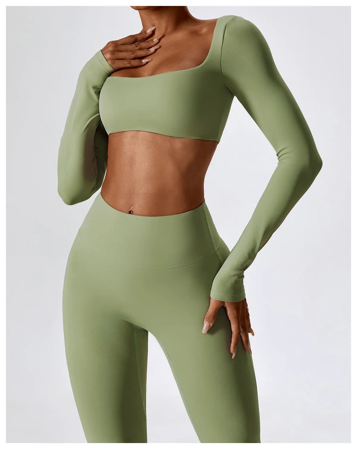 2PCS Seamless Women’s Yoga Set – Sports Bra & Leggings