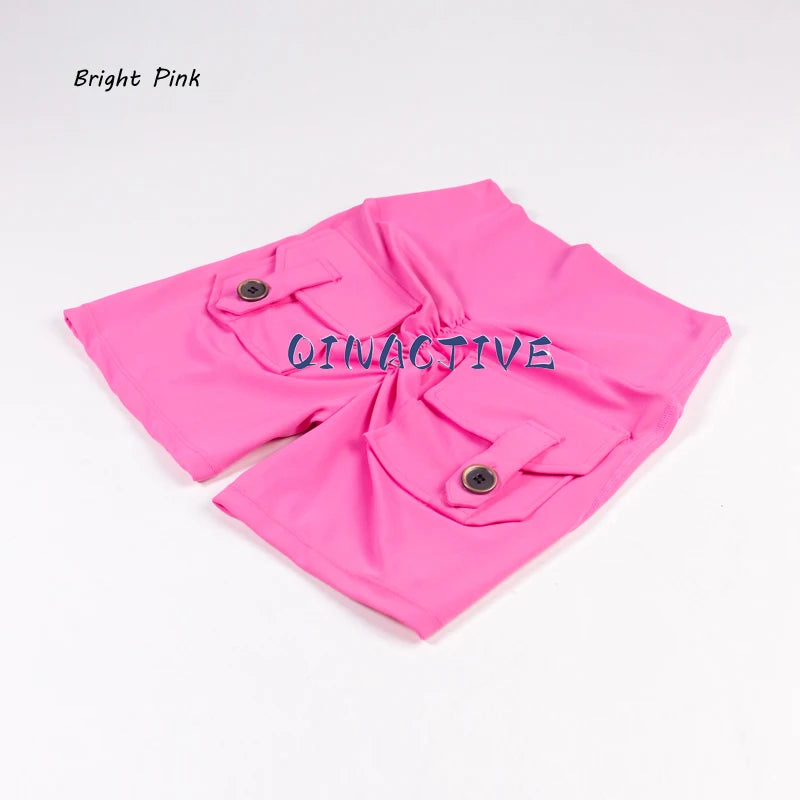 Women’s High-Waist Yoga Shorts – Scrunch Butt & Pocket Fitness Shorts