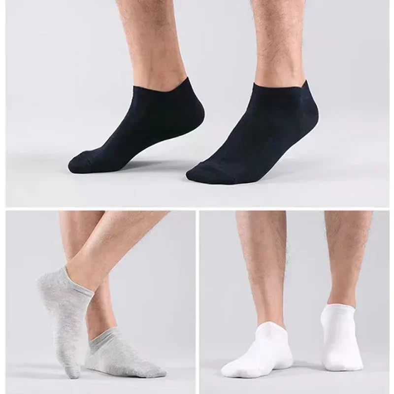 Women’s Breathable Cotton Ankle Socks – Solid Color Boat Sports Socks